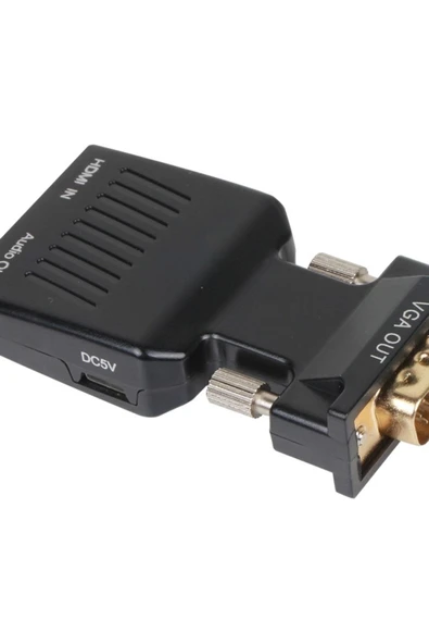 Ca336A Siyah Vga Erkek To Hdmi Dişi Dönüştürücü ürün görseli 1