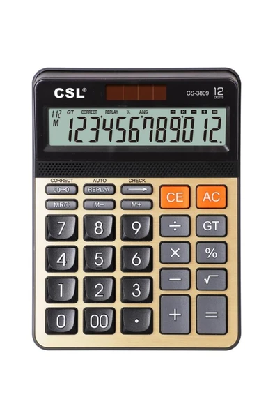 Cs-3809 12 Hane Masa Tipi Hesap Makinesi ürün görseli 1