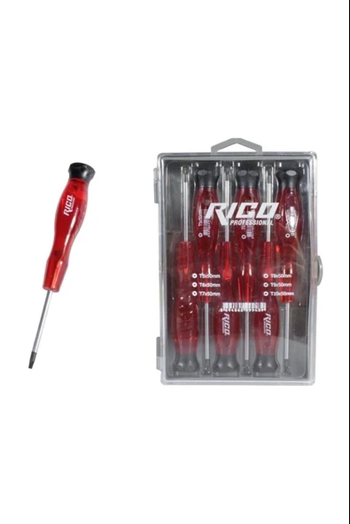 003-Kk1971 Torx 6 Lı Saatci Tornavida Seti ürün görseli 1
