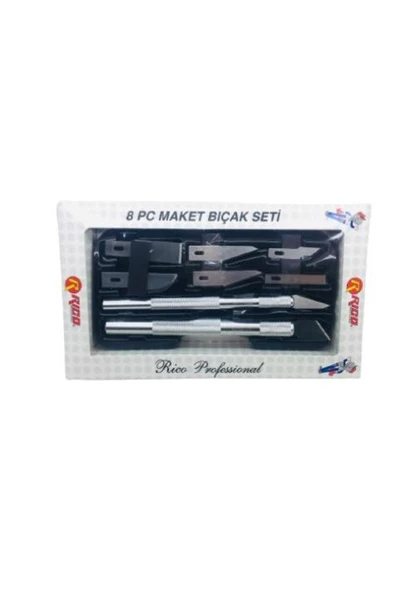 019-Kk7001 8 Parça Maket Bıçağı Seti ürün görseli 1