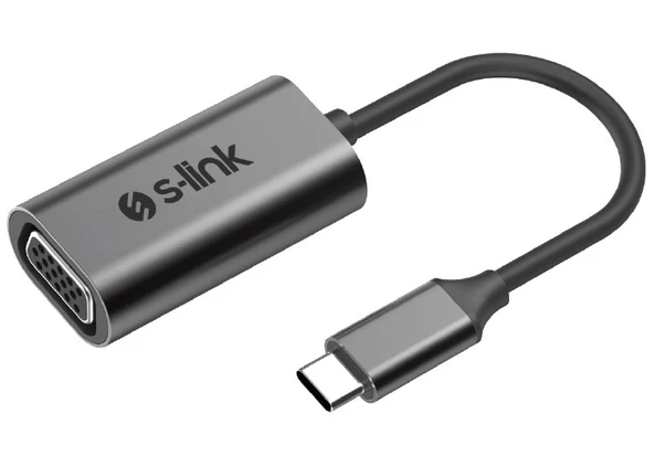 Swapp Sw-U514 Gri Metal Type-C To Vga Adaptör ürün görseli 1