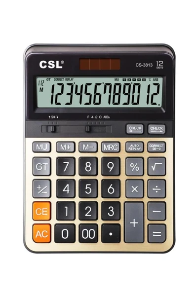 Cs-3813 12 Hane Masa Tipi Hesap Makinesi ürün görseli 1