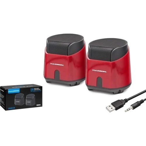 Hd6024 Usb Speaker Pc Siyah 8.5-9-9 Cm - Resim 2