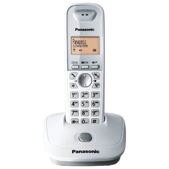 Beyaz Telsiz Dect Telefon Handsfree 50 Rehber Kx-Tg2511 ürün görseli 1