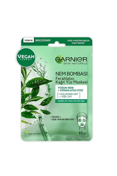 Garnier Nem Bombası Ferahlatıcı Kağıt Yüz Maskesi ürün görseli 1