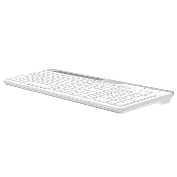 Beyaz Bluetooth + 2.4G Nano Fn Multimedya Kablosuz Klavye Fbk25 - Resim 3