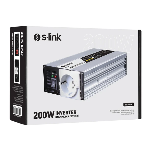 Sl-200W 200W Çakmaktan Power İnverter - Resim 6