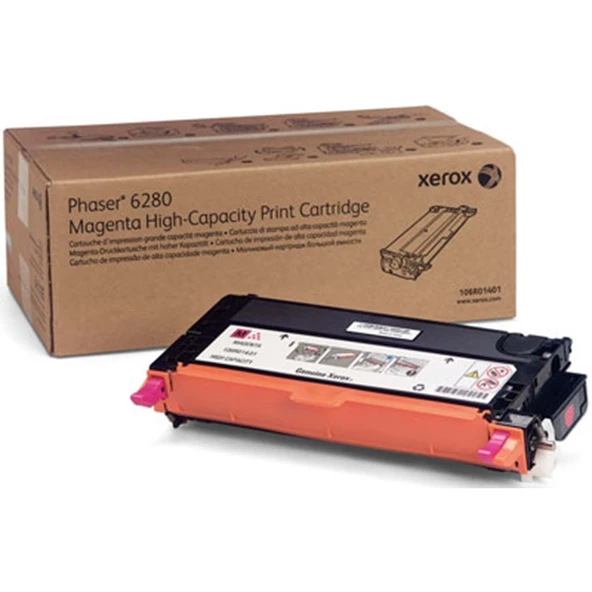 Phaser 6280 Yüksek Kapasite Magenta Kırmızı Toner 5.900 Sayfa 106R01401 ürün görseli 1