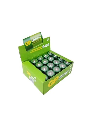 Greencel R20 Kalın D Boy Çinko Pil 20 Li Paket Gp13-2S2 ürün görseli 1