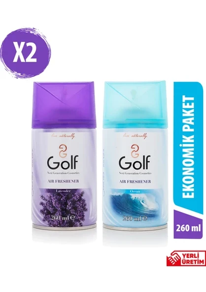 Golf Oda Kokusu Sprey 260 ml 2'li - Lavanta-Okyanus ürün görseli 1