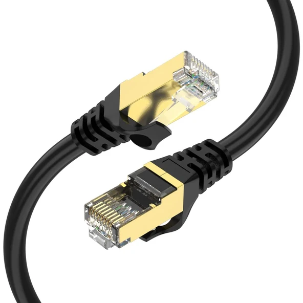 Qg-Ot0601 1 Metre Cat6 Cu Awg24-7 Utp Siyah Network Kablosu ürün görseli 1