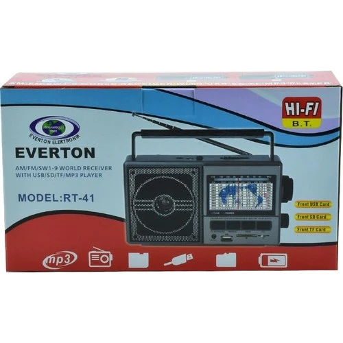 Rt-41 Fm-Usb-Tfcard Bluetooth Nostaljik Radyo - Resim 4