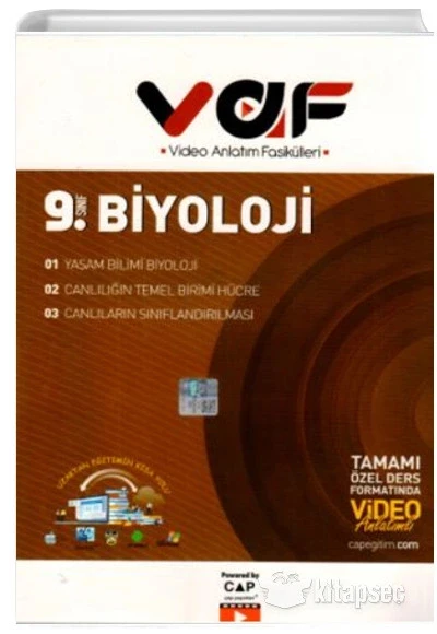 *Kampanya* Çap 9.Sınıf Biyoloji Video Anlatım Fasikülleri ürün görseli 1