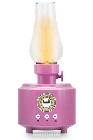 Hadron C210 Pembe Bluetooth Nostalji Gaz Lambası Speaker 100-100-200Mm ürün görseli 1
