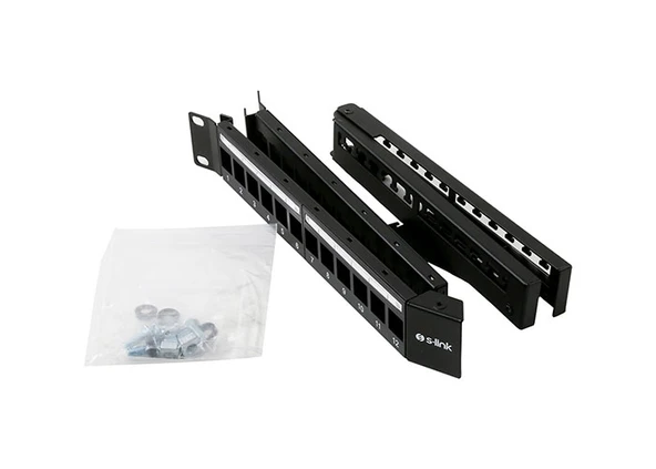 S-Link Sl-P625 24 Lü Kolay Kullanımlı, Utp Boş V Şeklinde Patch Panel - Resim 2