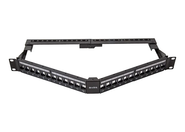 S-Link Sl-P625 24 Lü Kolay Kullanımlı, Utp Boş V Şeklinde Patch Panel ürün görseli 1