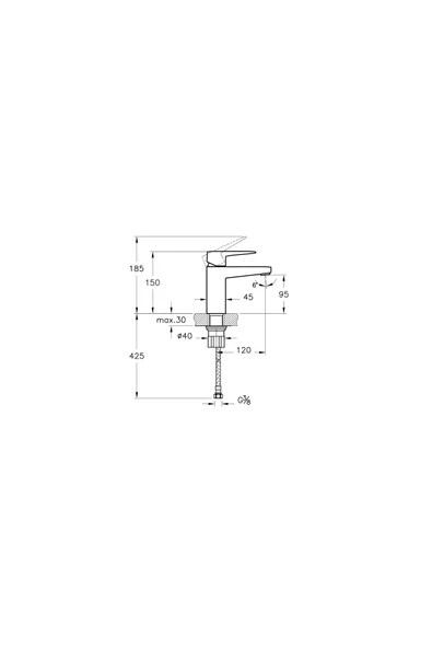 Artema Root Square Lavabo Bataryası - A42732 - Resim 3