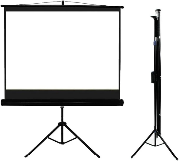 Tx-18 180X180 Cm Tripod Projeksiyon Perdesi ürün görseli 1