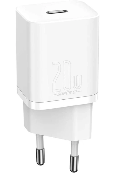 Baseus Ccsup-B02 Super Si Qc Beyaz Ccsup-B02 20W Type-C Şarj Cihazı ürün görseli 1