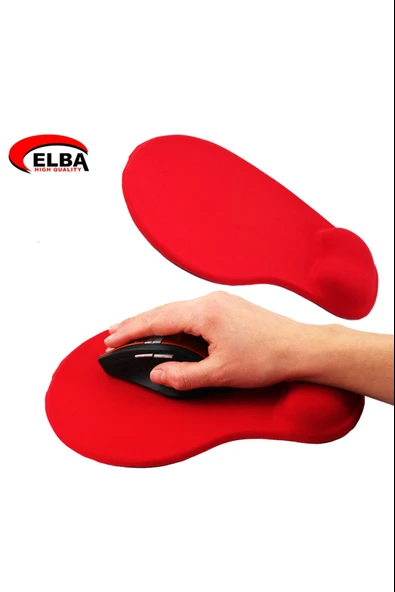 K06152 Bileklikli Jel Mouse Pad Kırmızı ürün görseli 1