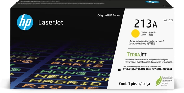213A Yellow Sarı 3.000 Sayfa Kapasiteli Toner W2132A ürün görseli 1
