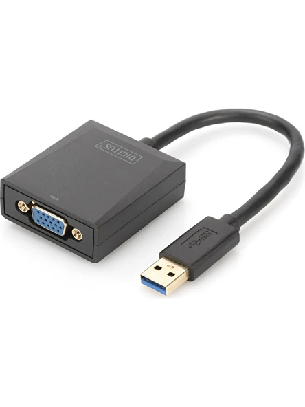 Digitus Da-70840 Usb 3.0 - Vga Grafik Adaptörügiriş: 1 X Usb 3.0 Usb-A 1 X Vga (Hd15) ürün görseli 1