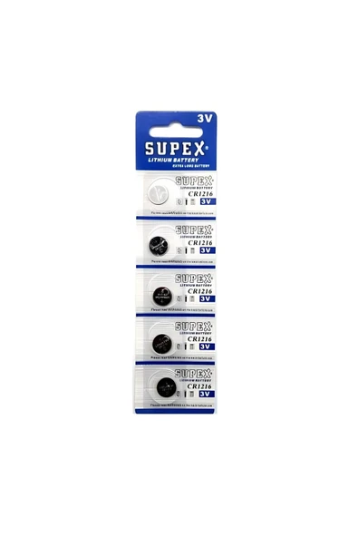 Cr1216-C5 3V Lityum Düğme Pil (5 Li Paket) ürün görseli 1