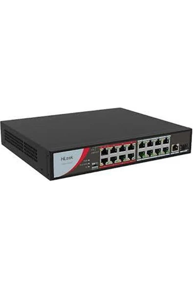Ns-0318P-130(B) 16 Port 10-100 Poe Switch Hub 1X1000 Mbps Rj45 Port, 1X1000 Mbps Sfp ürün görseli 1