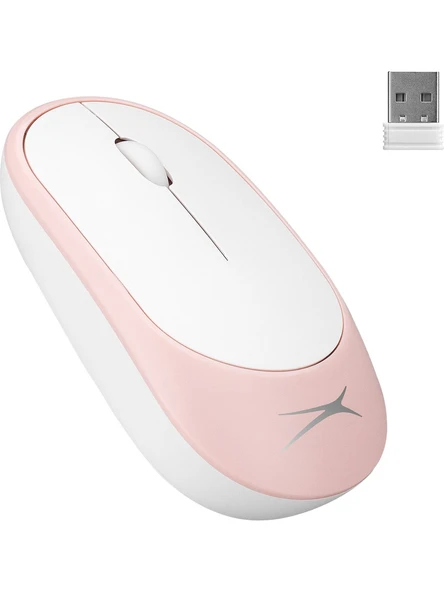 Altec Lansing Albm7314 Pembe 2.4Ghz Usb 1200Dpi Alkalin Pilli Kablosuz Mouse ürün görseli 1