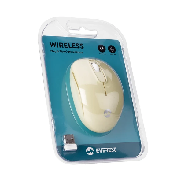 Smw-666 Usb Sarı 2.4 Ghz Optik Kablosuz Mouse - Resim 5