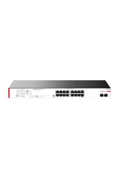 H3C Magic Bs218F-Hp 16 Port Poe+ 10-100-1000 Mbps 2 Sfp 225W Metal Kasa Swich Hub ürün görseli 1