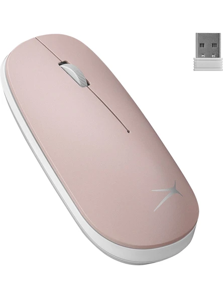 Altec Lansing Albm7305 Pembe 2.4Ghz Usb 1600Dpi Alkalin Pilli Kablosuz Mouse ürün görseli 1