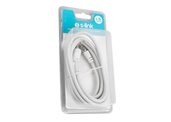 S-Link Slx-841 1.8 Metre Tv 9.5M To Rg6 F-M Anten Kablosu ürün görseli 1