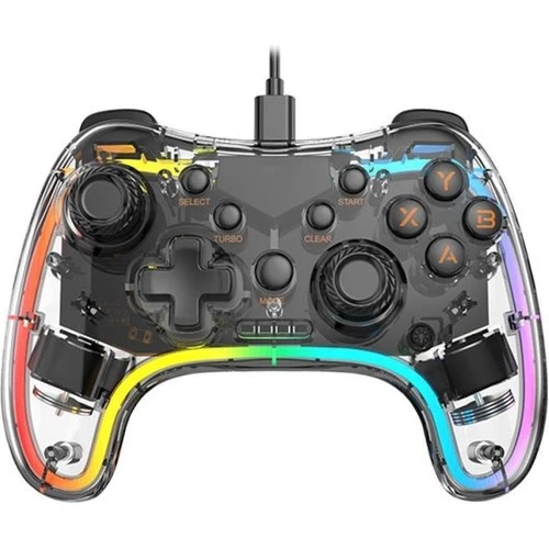 Fgp-3854Kt Usb Android Tv Pv-Ps3 Nintendo 2.4 Kablosuz Rgb Işıklı Game Pad ürün görseli 1