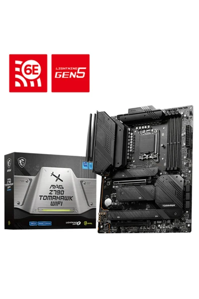 Mag Z790 Tomahawk Wifi Ddr5 İntel Z790 Soket 1700 Ddr5 7200(Oc)Mhz Atx Gaming Oyuncu Anakart ürün görseli 1