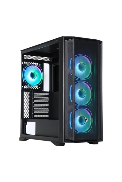 Frisby Cx-500 750W 80+(Bronze) Argb Fan Gaming Mesh 4Rgb Fan Yan:4Mm Temper Cam-Ön Panel:Abs+ Mesh Boş Bilgisayar Kasası ürün görseli 1