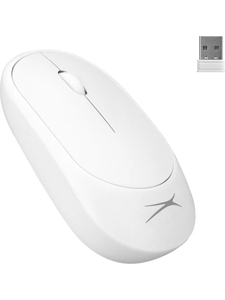 Altec Lansing Albm7314 Beyaz 2.4Ghz Usb 1200Dpi Alkalin Pilli Kablosuz Mouse ürün görseli 1