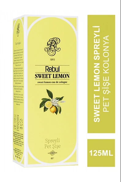 Rebul Sweet Limon Kolonya Pet 125Ml ürün görseli 1