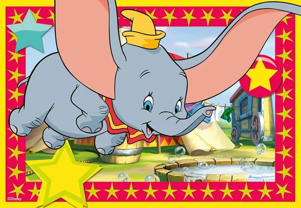 Ravensburger  Dumbo Puzzle 2 x 12 Parça - Resim 2