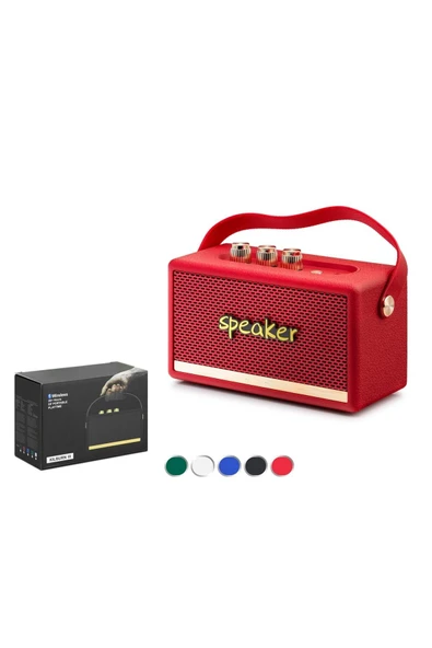 Hadron Kilburn3 Kırmızı Bluetooth Nostalji Speaker168-103-72Mm ürün görseli 1