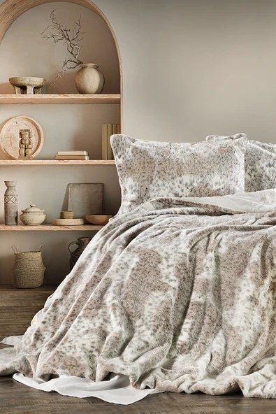 ZEBRA CASA Leopard Çift Kişilik Comforter Set - Resim 3
