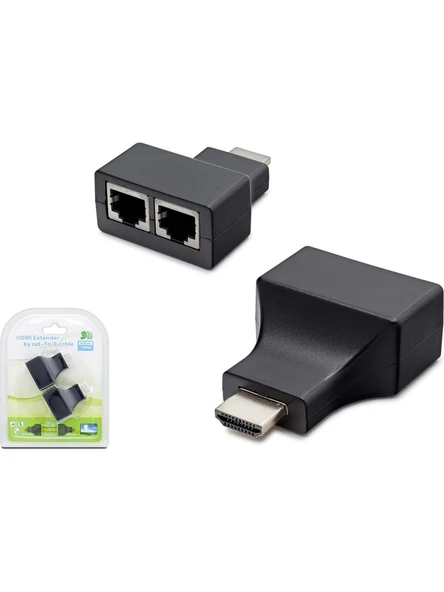 Hadron Hdx1298 30 Metre Hdmi Extender By Cat5-6 Siyah ürün görseli 1