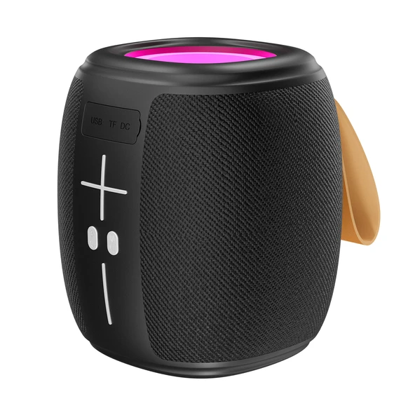Mikado Md-888 Cube Siyah 5W 1200Mah Bt-Tf-Usb-Led Işıklı Speaker Hoparlör ürün görseli 1