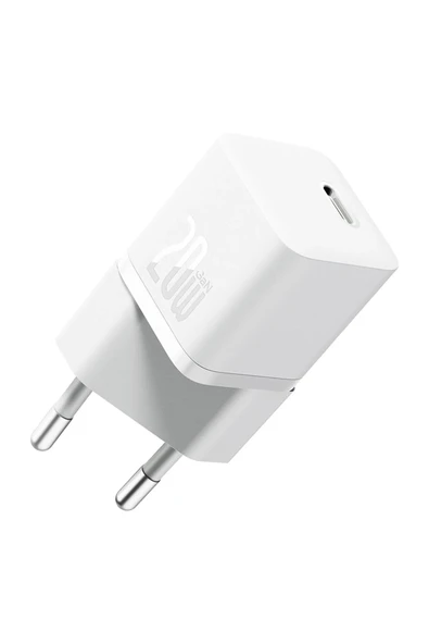 Baseus Ccgn050102 20W Beyaz 1C Gan5 Adaptör Mini ürün görseli 1