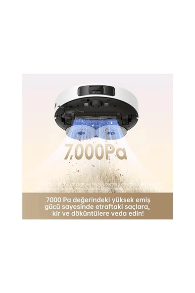 Dreame L10s Plus Robot Süpürge Beyaz - Resim 7