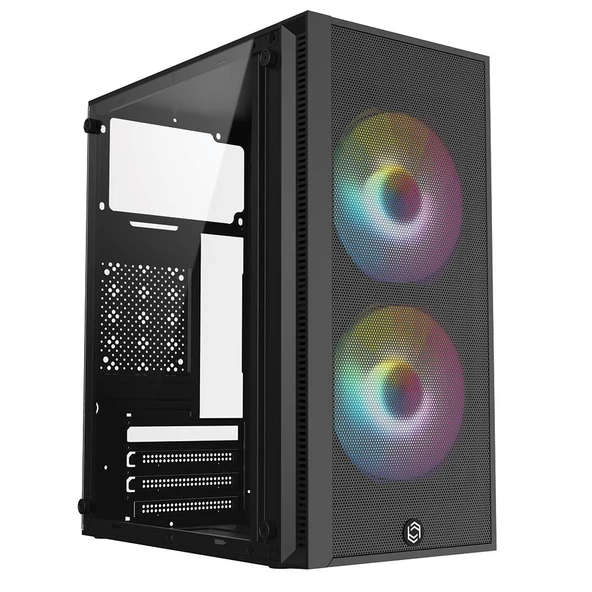 Frisby FC-8970G Mini Tower Gaming Kasa (300W) 2 x 120mm Rainbow Fan ürün görseli 1