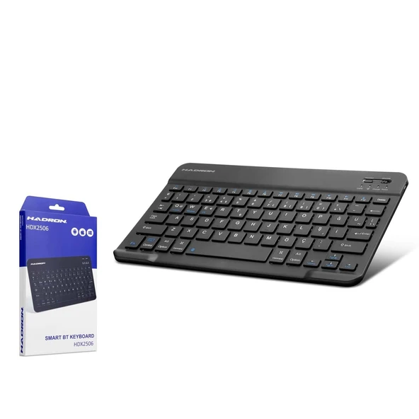 Hadron Hdx2506 Bluetooth Smart Klavye Q Siyah ürün görseli 1