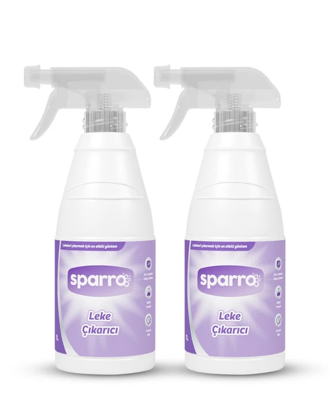 Sparro Clean 2'li Ultra Güçlü Leke Çıkarıcı 1000ml - Beyaz ve Renkli Kumaşlar İçin - Hızlı, Etkili ve Güçlü Formül ürün görseli 1