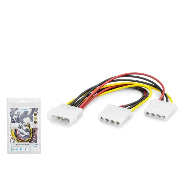 Hadron Hdx5526 İde Power Kablo Poşetli 2İn1 Beyaz ürün görseli 1
