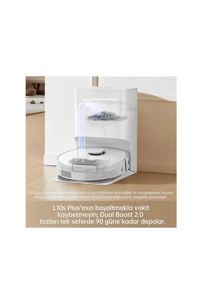 Dreame L10s Plus Robot Süpürge Beyaz - Resim 8
